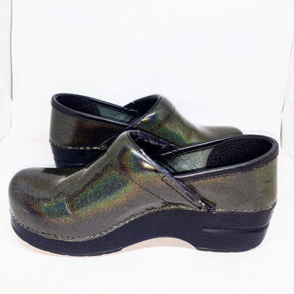 Dansko Professional Grey Prism Patent Clogs-EU 36 / US 6-Holographic-Iridescent - Picture 4 of 10